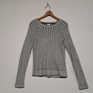 Womens J Crew Cable Knit Sweater Small Merino Wool Blend